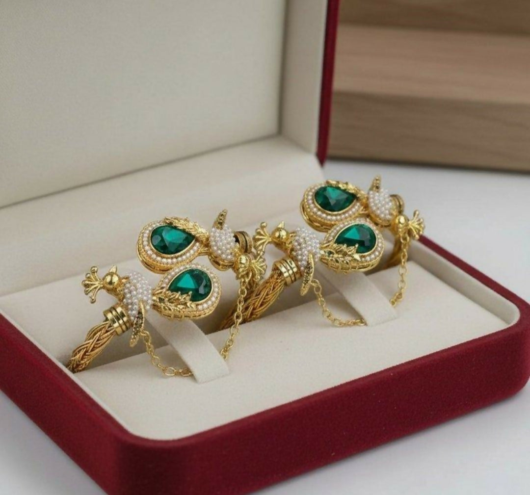 Tear/Pearl Peacock Bangles Set-00212 | Women Jewelry | Bangles/Bracelets | Brand New