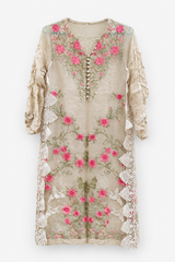 Agha Noor | Women Branded Kurta | Pink | Small | Worn Once
