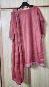 Georgette 3 Pc Embellished Suit | Women Locally Made Formals | Small | Worn Once