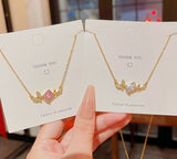 Butterfly/Square Stone Necklace-293 | Women Jewelry | Necklaces & Pendants | Brand New