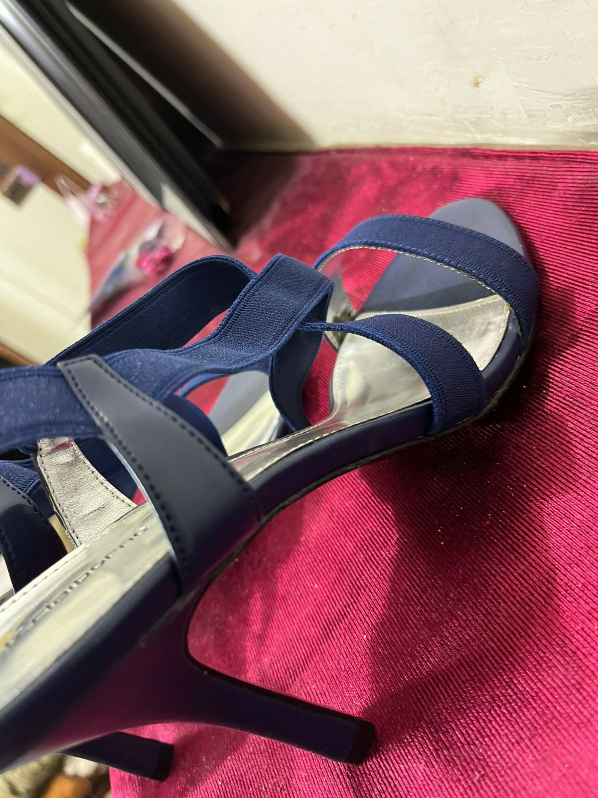 Liz Claiborne (USA) | Blue Heels with Elastic Straps | Women Shoes | Size: 8 | New