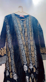 Black Embroidered | Women Branded Kurta | Large | Preloved
