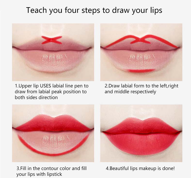 Buy Miss Rose High Pigment 2 In 1 Lip Liner + Lipstick in Pakistan