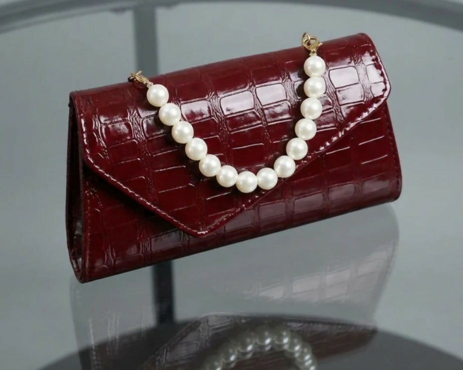 Pearl Luxe Mini Handbag (00092-00093) | Women Bags | Medium | Brand New