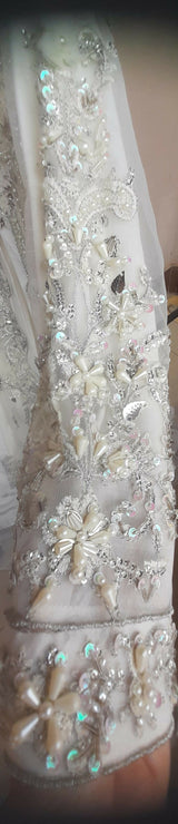 Beautiful White Fancy Dress | Women Locally Made Formals | White | Small | Worn Once