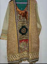 Short Embroidered Shirt | Women Locally Made Formals | Large | Preloved