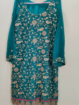 Green 3Pcs | Women Locally Made Formals | Large | Worn Once