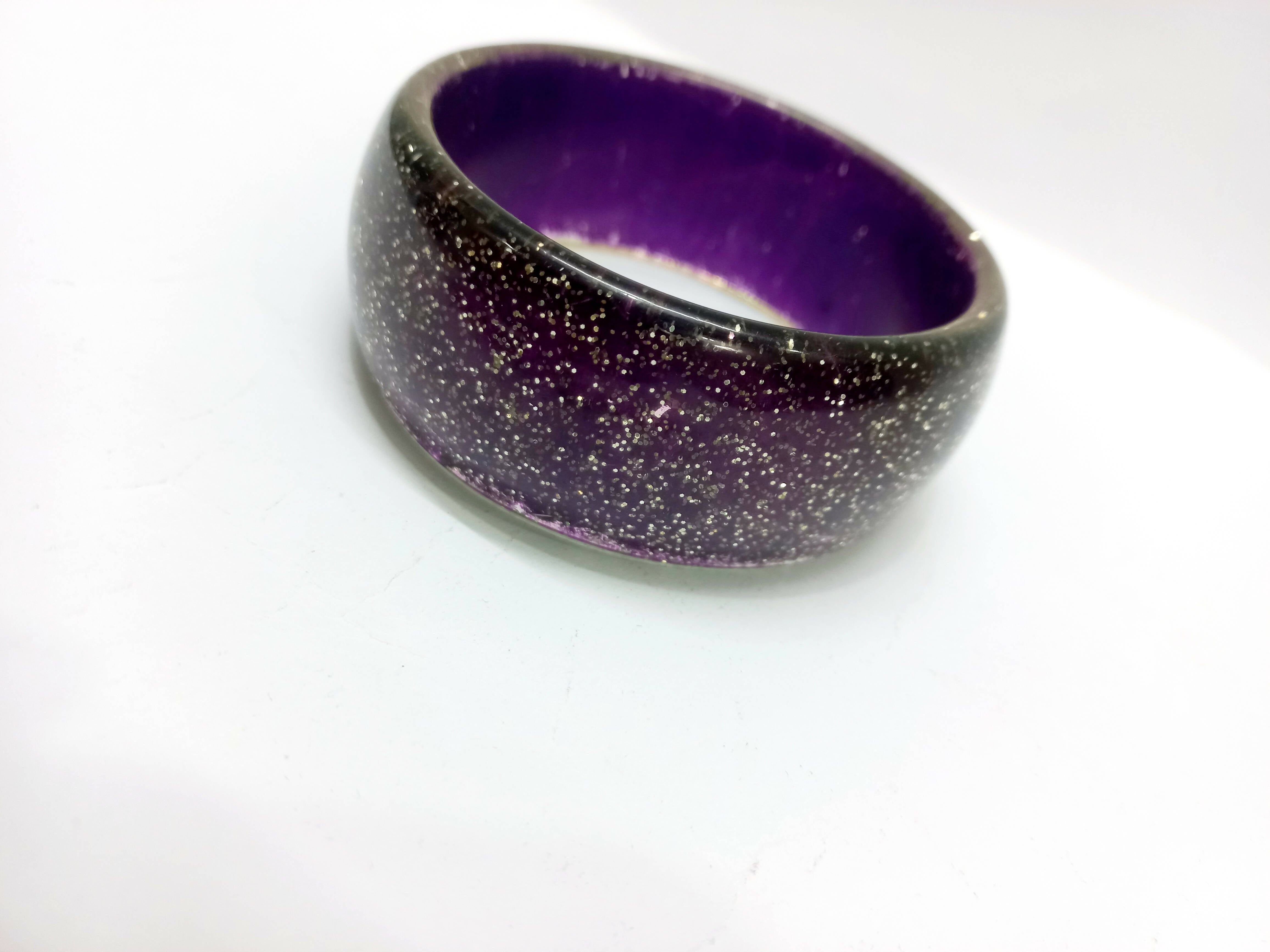 Purple Glittery Shiny Bangle | Women Jewellery | Large | Preloved