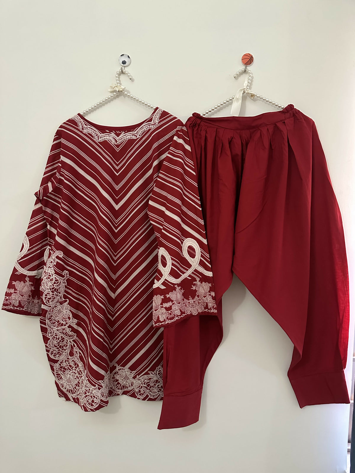 Sana Safinaz | Women Branded Kurta | Maroon | Medium | Worn Once