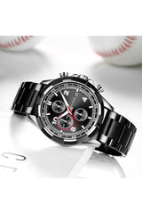 Buy Mini Focus Black Stainless Steel Black 45 mm Dial Quartz Gents Watch- MF0198G-4 in Pakistan