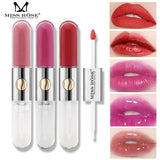 Buy Miss Rose 2 In 1 Pack of 3 Fashion Long Lasting & Moisturizing Lip Gloss & Lip Oil in Pakistan