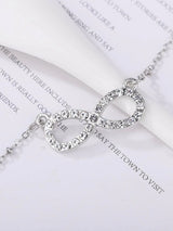 Buy Shein Rhinestone Infinity Pendant Necklace in Pakistan