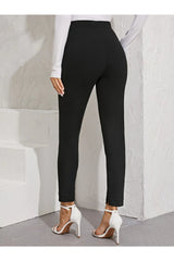 Buy Shein High Rise Vented Ankle Cut Trousers in Pakistan