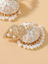 Buy SHEIN Faux Pearl Tassel Drop Jhumka Earrings in Pakistan