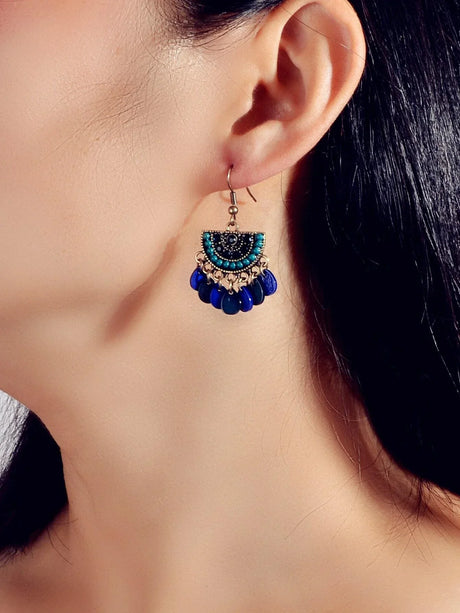 Buy SHEIN Water Drop Tassel Drop Earrings in Pakistan