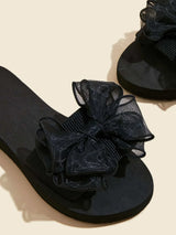 Buy SHEIN Bow Decor Thick Sole Slides in Pakistan