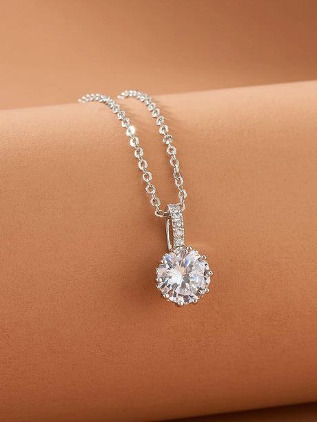 Buy Shein Rhinestone Charm Chain Necklace in Pakistan