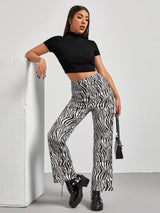 Buy Shein Unity Mock Neck Zip Half Placket Rib Knit Top in Pakistan