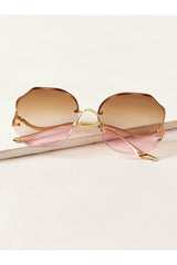 Buy Shein Ombre Lens Fashion Glasses - Watermelon Pink in Pakistan