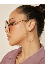 Buy Shein Ombre Lens Fashion Glasses - Watermelon Pink in Pakistan