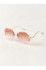 Buy Shein Ombre Lens Fashion Glasses - Watermelon Pink in Pakistan