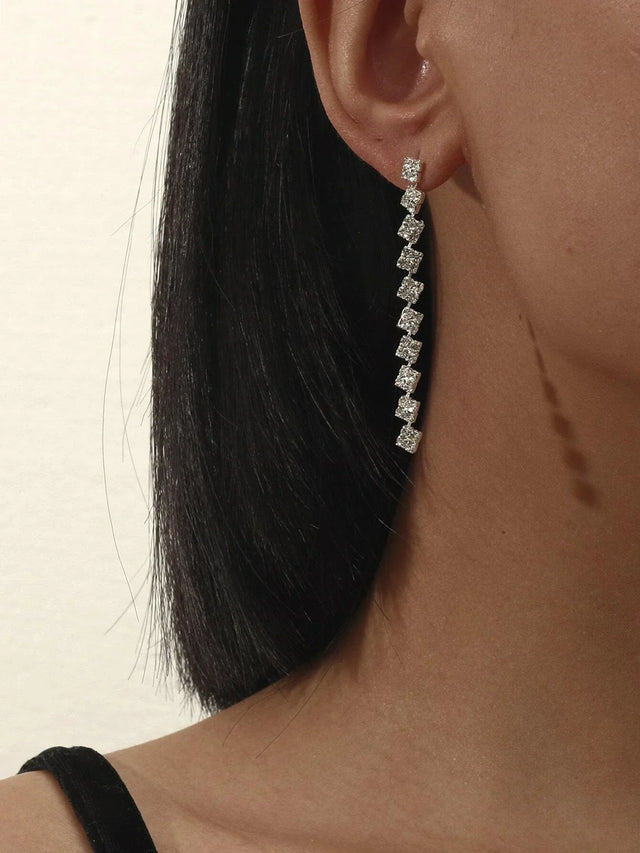 Buy Shein Rhinestone Decor Earrings in Pakistan