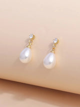 Buy SHEIN Faux Pearl Decor Drop Earrings in Pakistan