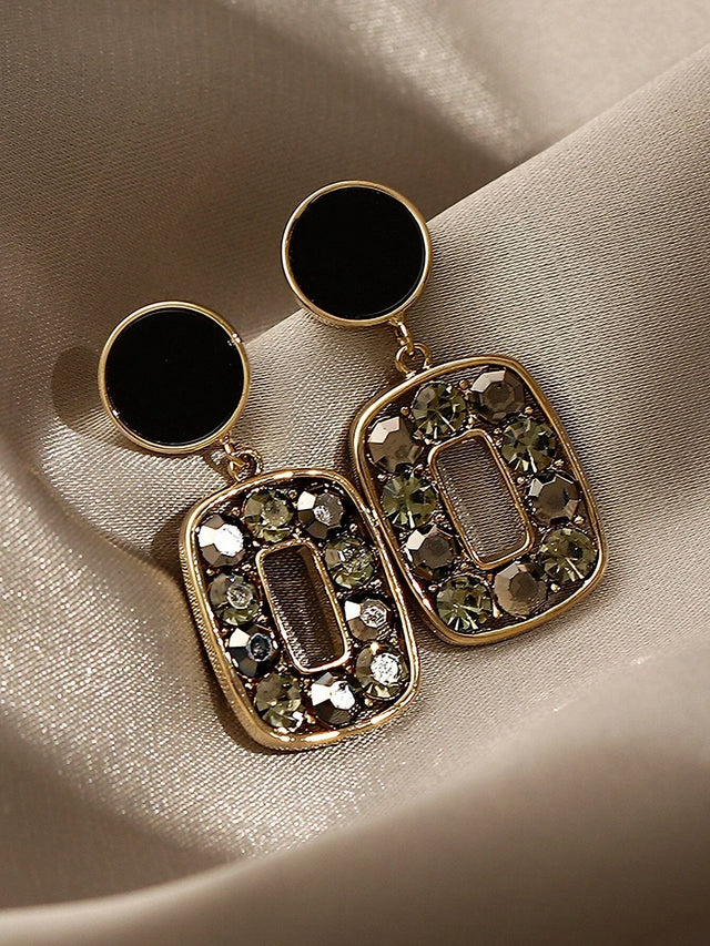 Buy Shein Rhinestone Decor Drop Earrings in Pakistan