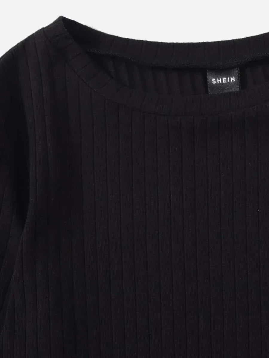 Buy Shein Lettuce Trim Solid Top in Pakistan