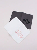 Buy Shein 2pcs Letter Embroidered Detail Passport Holder in Pakistan