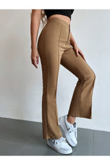 Buy Shein Seam Front High Waist Flare Leg Pants in Pakistan