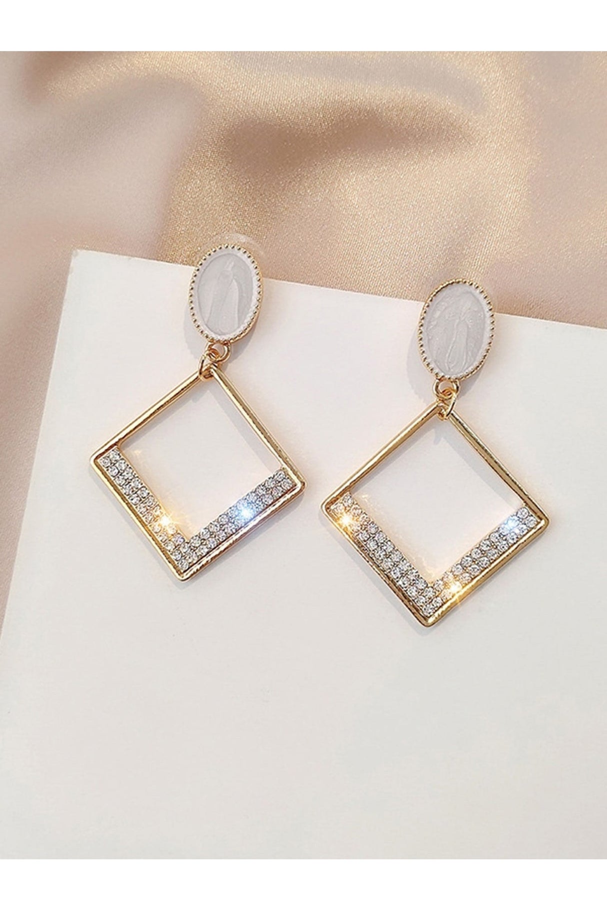 Buy Shein Hollow Out Geo Drop Earrings in Pakistan