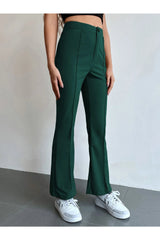 Buy Shein Seam Front High Waist Flare Leg Pants in Pakistan