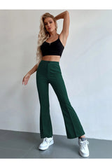 Buy Shein Seam Front High Waist Flare Leg Pants in Pakistan