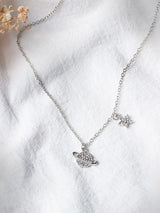 Buy Shein Rhinestone Planet Charm Necklace in Pakistan