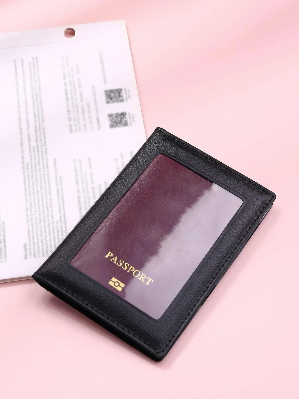 Buy Shein Letter Graphic Fold Passport Case in Pakistan