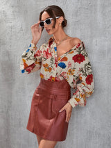 Buy SHEIN Floral Print Button Front Shirt in Pakistan