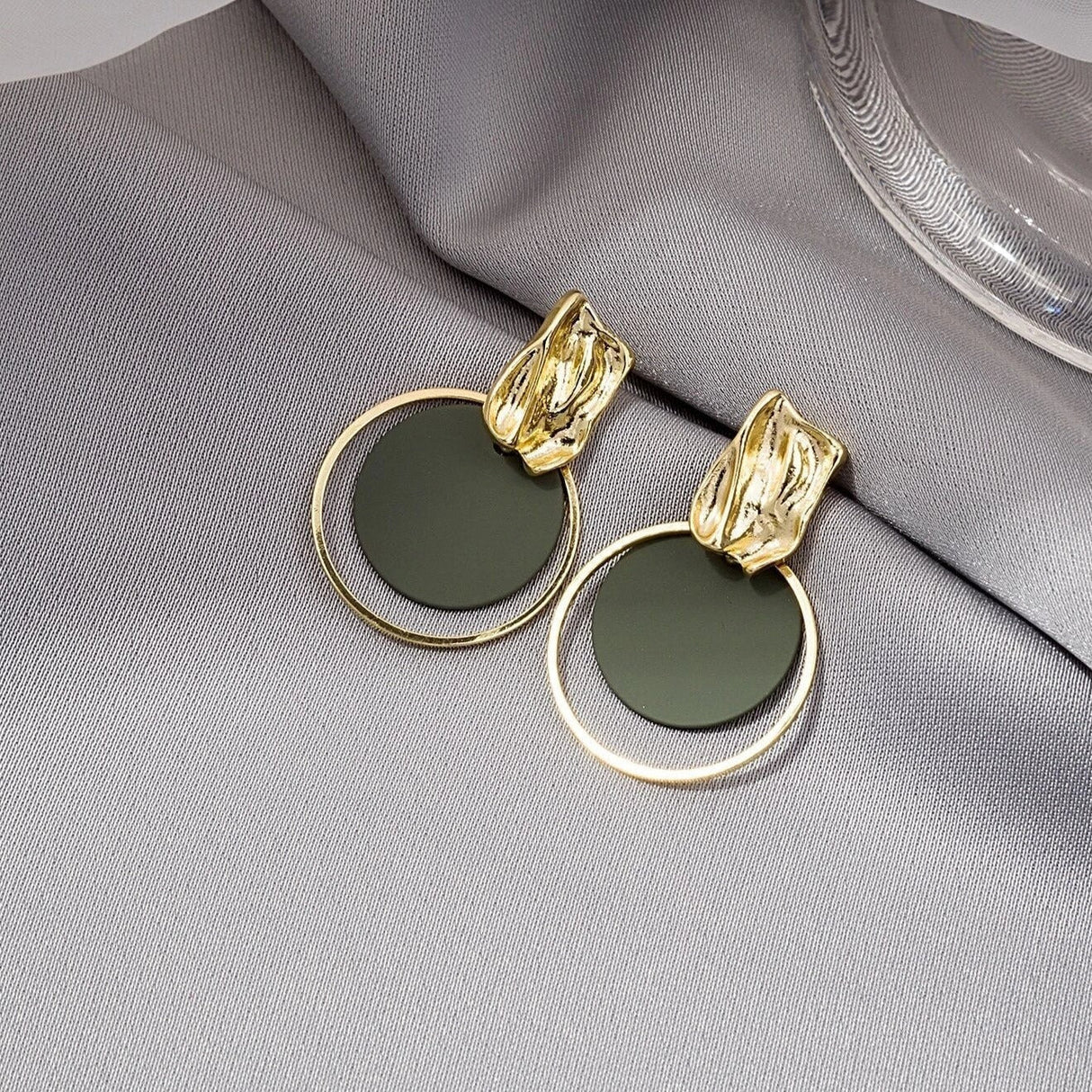 Buy Shein Round Charm Drop Earrings in Pakistan