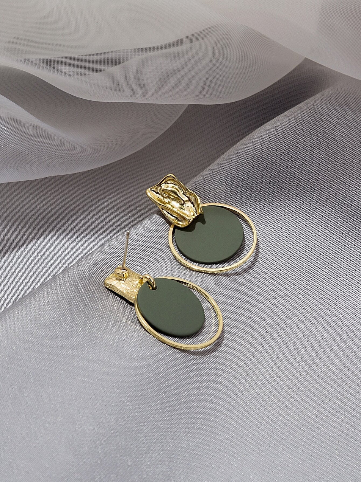 Buy Shein Round Charm Drop Earrings in Pakistan