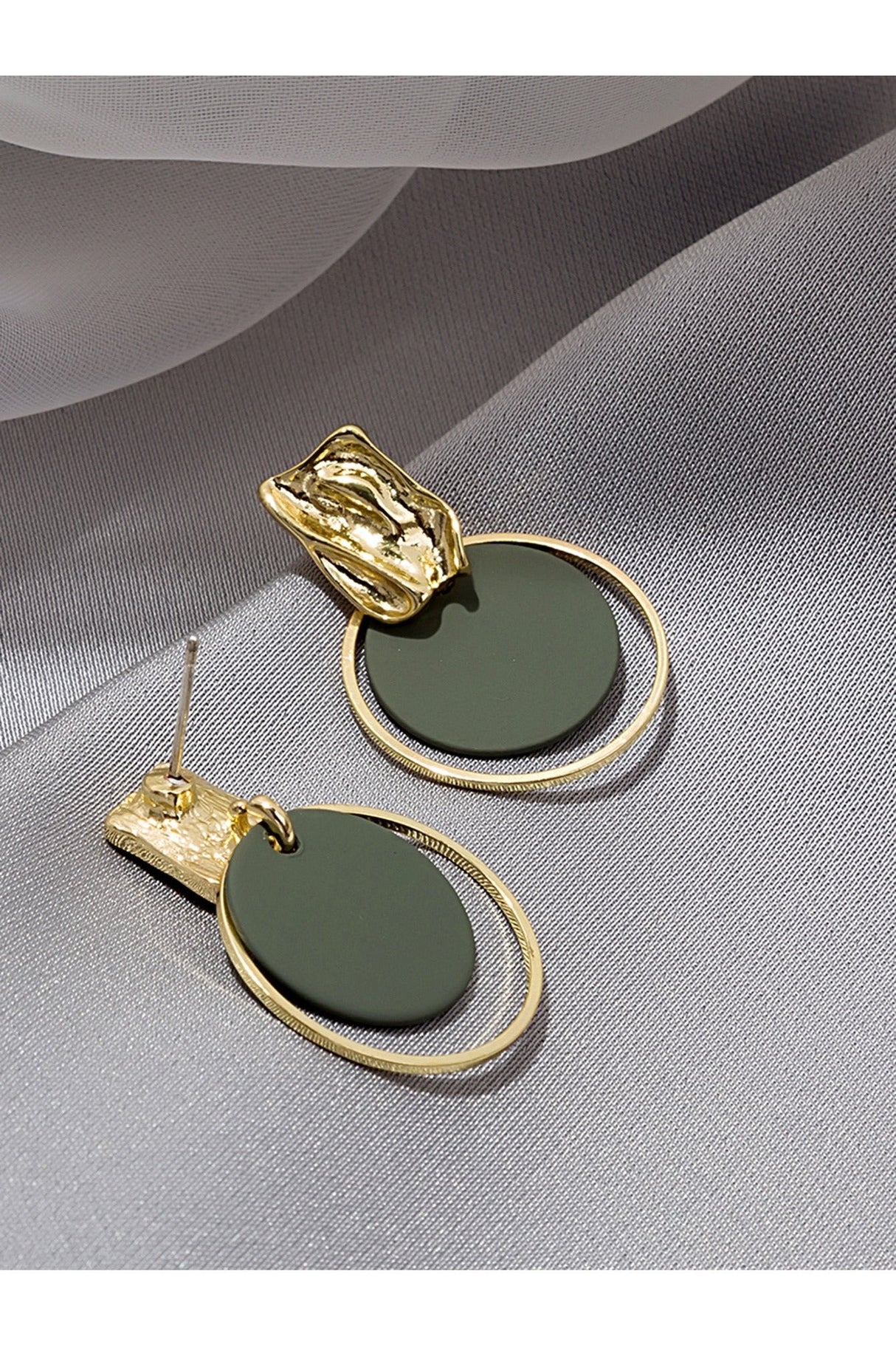 Buy Shein Round Charm Drop Earrings in Pakistan