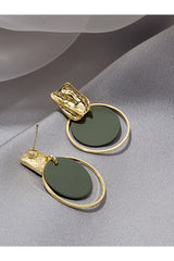 Buy Shein Round Charm Drop Earrings in Pakistan