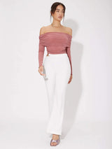 Buy Shein Unity Off Shoulder Ruched Top in Pakistan