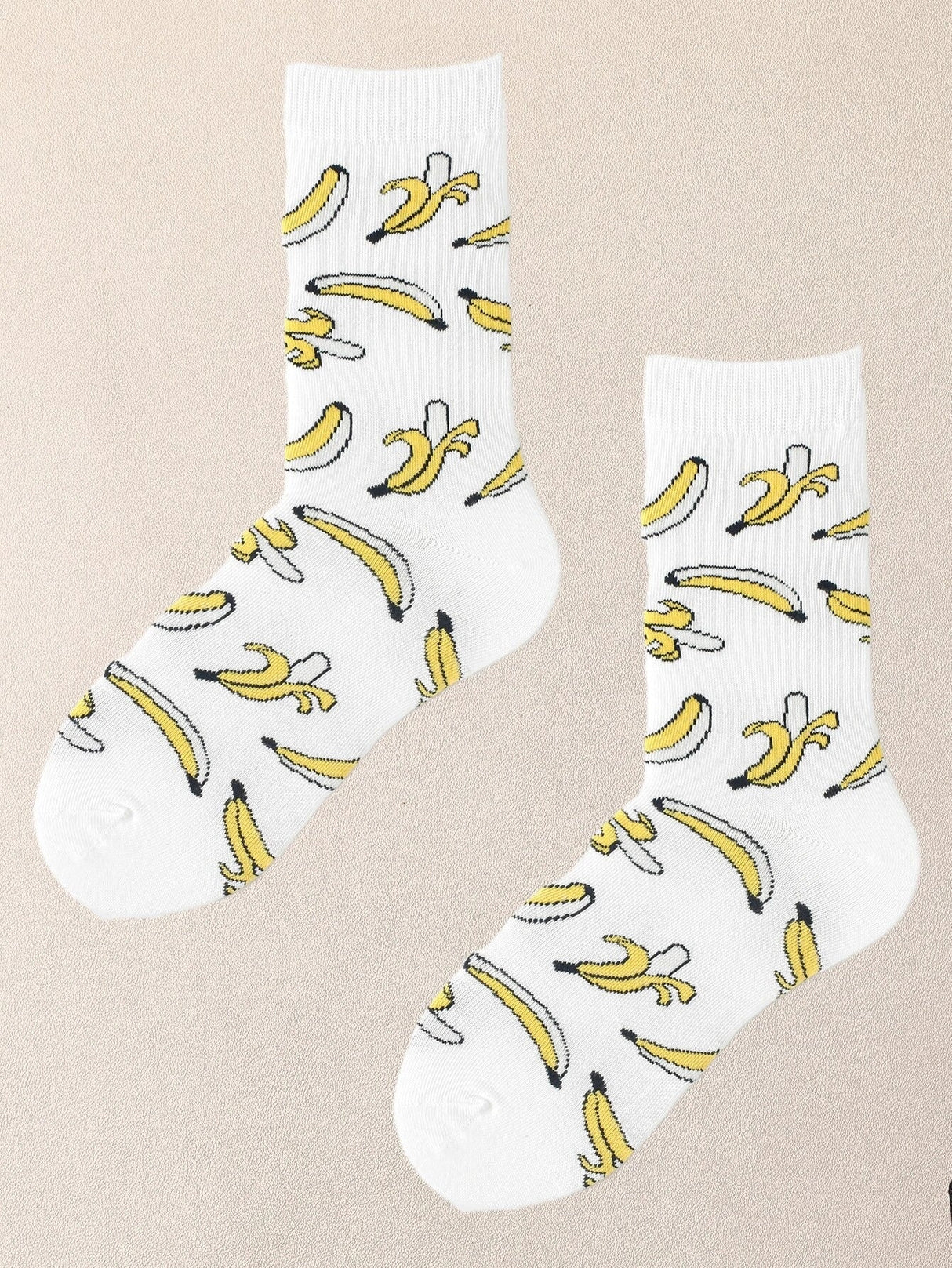 Buy Shein Banana Print Crew Socks in Pakistan