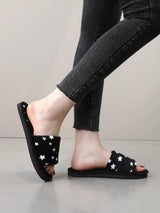 Buy SHEIN Star Pattern Fluffy Bedroom Slippers in Pakistan