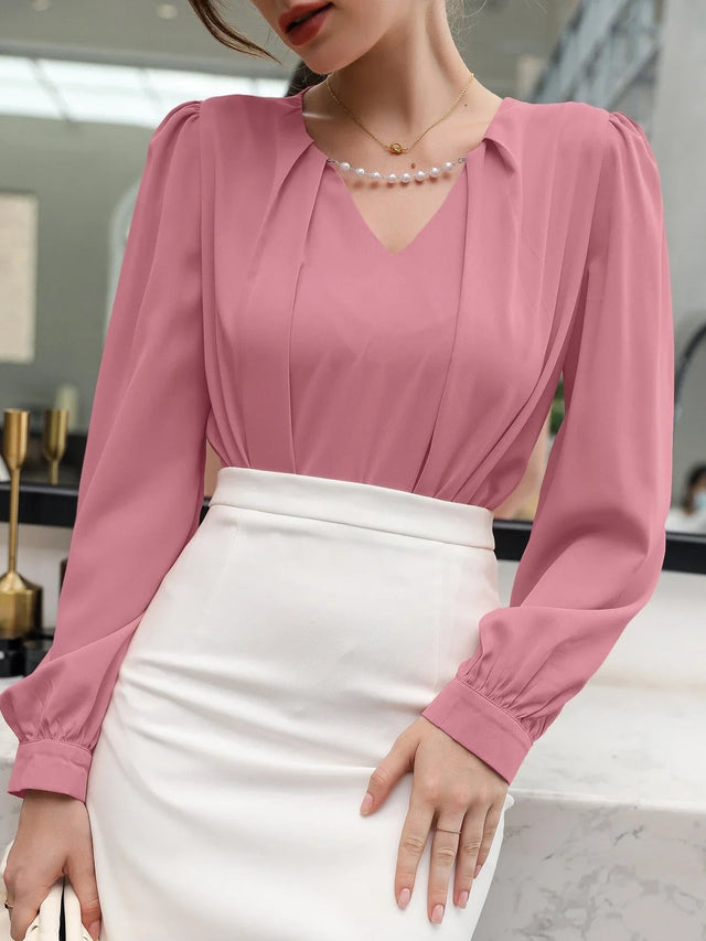 Buy Puff Sleeve Solid Blouse in Pakistan