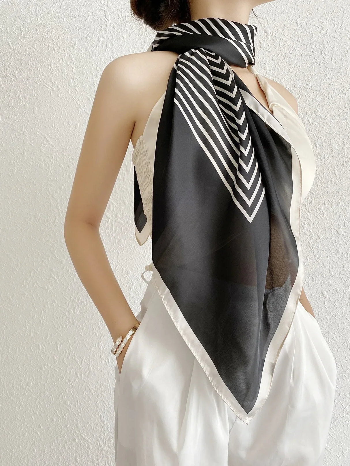 Buy Shein Striped Print Bandana in Pakistan