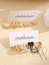 Buy Shein 20pcs Faux Pearl & Heart Decor Earrings in Pakistan