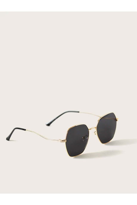 Buy Shein Metal Frame Fashion Glasses With Case - Black in Pakistan