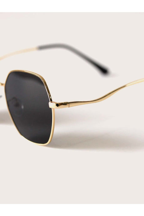 Buy Shein Metal Frame Fashion Glasses With Case - Black in Pakistan