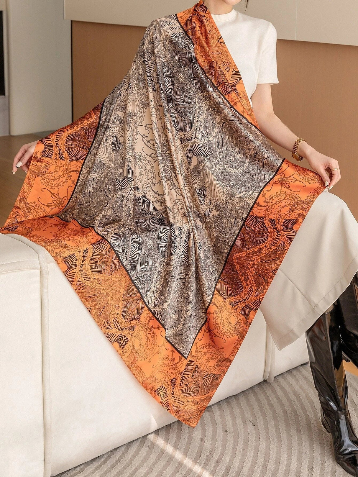 Buy Shein Bird Print Bandana in Pakistan